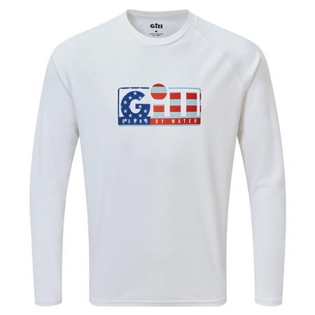 Langærmet Herre-T-Shirt Gill Xpel Tec L/S - Hvid