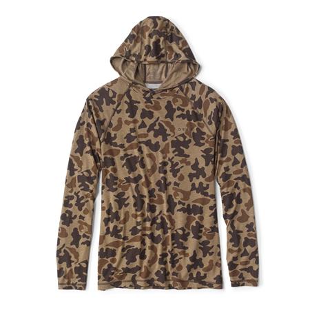 Langærmet Herre-T-Shirt Orvis Med Hætte Dricast Printed - Camo