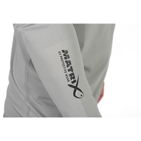 LANGÆRMET T-SHIRT TIL HERRE FOX MATRIX UV PROTECTIVE LONG SLEEVE T-SHIRT - GRÅ