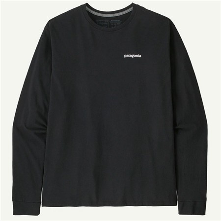 LANGÆRMET T-SHIRT TIL HERRE PATAGONIA L/S HOME WATER TROUT RESPONSIBILI-TEE - SORT