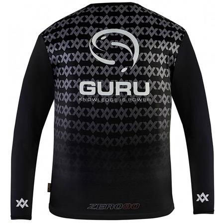 LANGÆRMET T-SHIRT TIL MÆND GURU AVENTUS SUN CORE SHIRT UPF 50+ - SORT