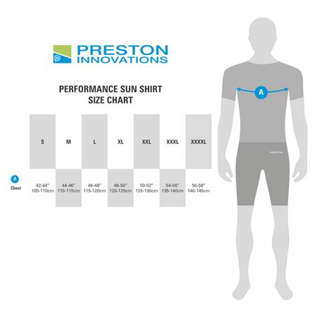 LANGÆRMET T-SHIRT TIL MÆND PRESTON INNOVATIONS PERFORMANCE SUN SHIRT UPF-35 - HVID/BLÅ