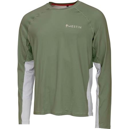 Langærmet T-Shirt Til Mænd Westin Flats Upf Shirt - Salviegrøn