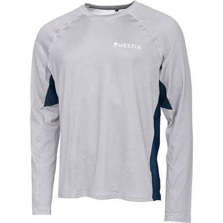 Langærmet T-Shirt Til Mænd Westin Flats Upf Shirt - Tågegrå