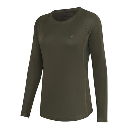 LANGARM-T-SHIRT DAMEN - GREEN STONE BERETTA CIEL TECH L/S - GREEN STONE