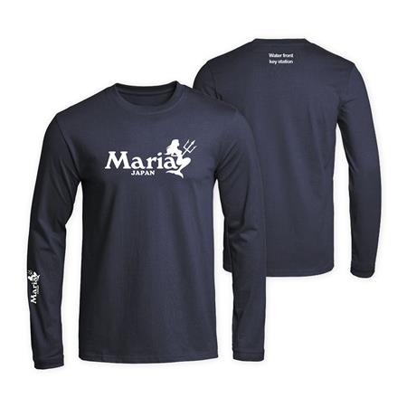 Langarm-T-Shirt Maria Dry Long Sleeve - Marineblau