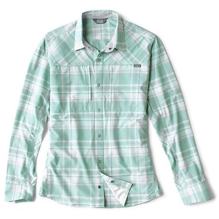 Langarmhemd Für Männer Orvis Pro Stretch Shirt Marineplaid