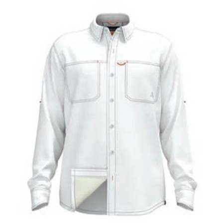 Langarmhemd Herren Orvis Open Air Caster Shirt - Weiß