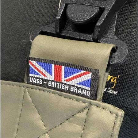 LATZHOSE HERREN VASS TEAM VASS 220 UNLINED BIB & BRACE WATERPROOF - KHAKI