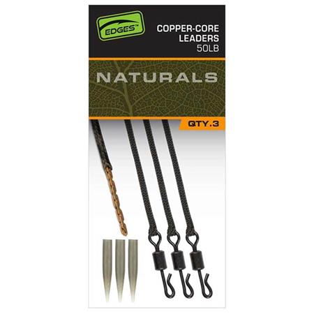 LEAD CORE FOX EDGES NATURALS COPPER CORE LEADERS