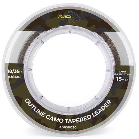 Leader Avid Carp Outline Camo Tapered Leader