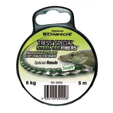 Leader Braid Technipêche Steel Tec Fibers Camo