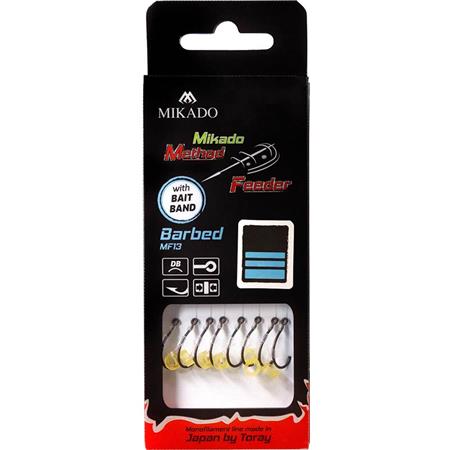 Lenza Montata Mikado With Bait Band Barbed Hooks