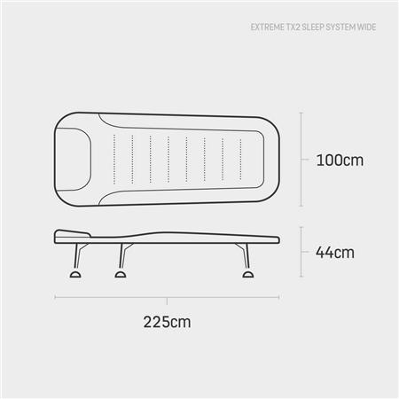 LETTINO BED CHAIR JRC EXTREME TX2 SLEEP SYSTEM WIDE