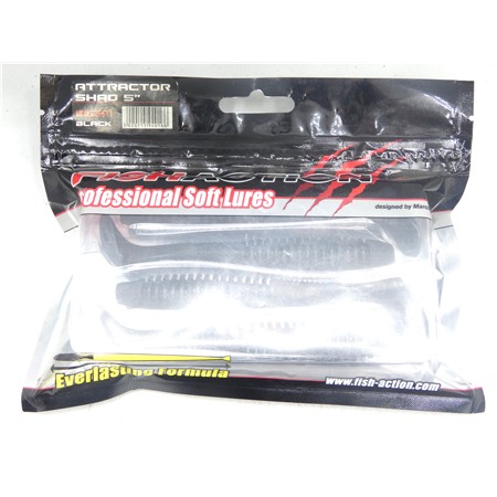 Leurre Attractor Sgad 5” - Couleur Noire Par 4