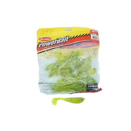 Leurre Berkley Powerbait Pulse Shad Bulk - 11Cm - Chartreuse - Par 25