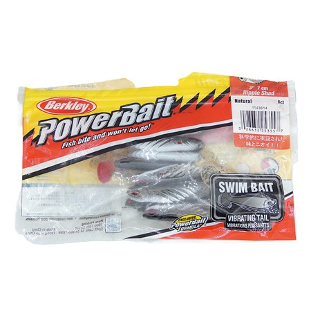 Leurre Berkley Powerbait Ripple Shad - 7Cm - Natural - Par 6