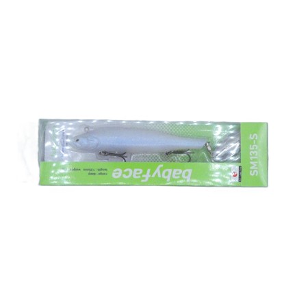 Leurre Coulant Babyface Sm135 - 13.5Cm - 50G - Pearl White Silver Flakes