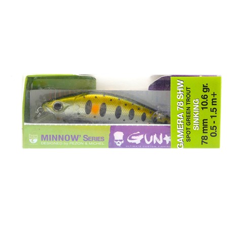 Leurre Coulant Gunki Gamera 78 Shw - 8Cm - Spot Green Trout