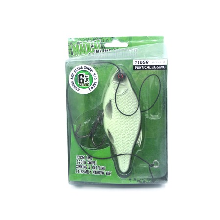 Leurre Coulant Madcat Inline Rattler - 13Cm - Glow In The Dark 110G