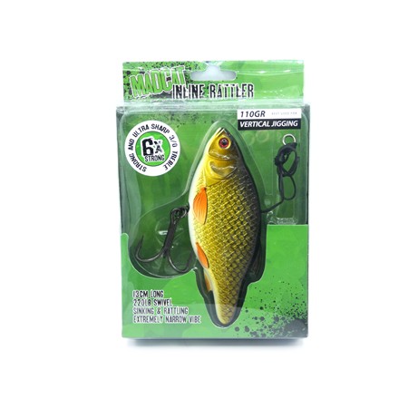 Leurre Coulant Madcat Inline Rattler - 13Cm - Rudd 110G