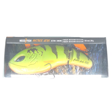 Leurre Coulant Need2fish Justice Jerk 155 S - 15.5Cm - Peacock
