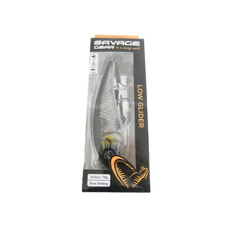 Leurre Coulant Savage Gear Low Glider Jerk Ss - 14.5Cm - Clear Roach