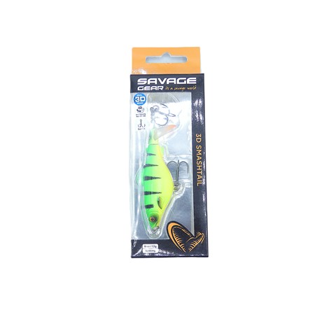Leurre De Surface Savage Gear 3D Fat Smashtail - 8Cm - Firetiger