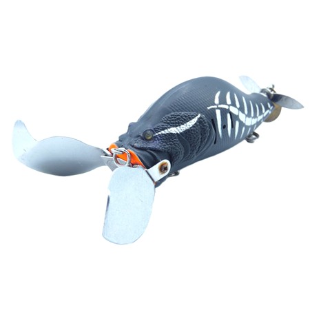 Leurre Flottant Adusta Zacrawl Heart Blaster - 9Cm - Mat Black Bone