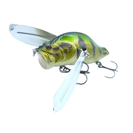 Leurre Flottant Adusta Zacrawl Yajirobee - 9Cm - Gold Peacock Bass