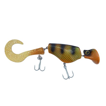 Leurre Flottant Headbanger Tail - 23Cm - Firetiger Stealth
