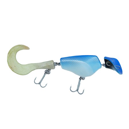 Leurre Flottant Headbanger Tail - 23Cm - Firetiger Stealth