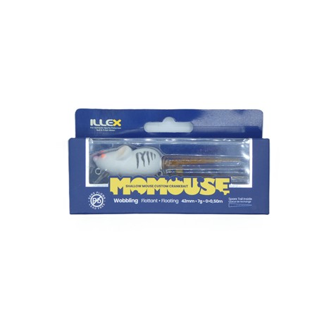 Leurre Flottant Illex Momouse - 9.2Cm - White Mouse