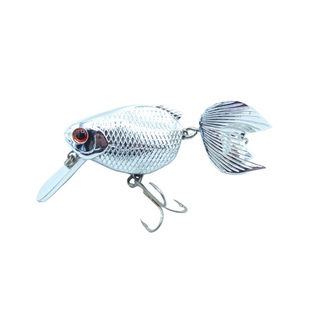 Leurre Flottant Lucky Craft Kingyo Kashira 80F - Chrome