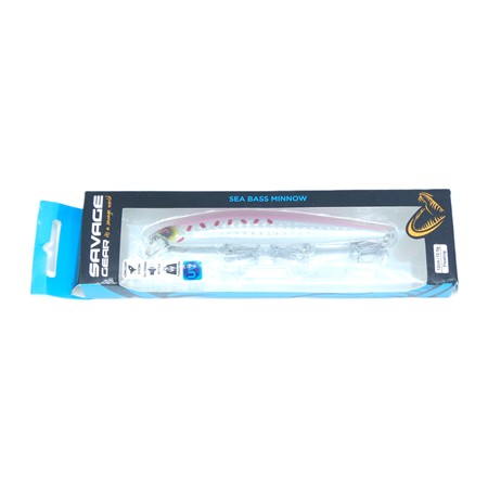 Leurre Flottant Savage Gear Sea Bass Minnow - 12Cm - Pink Sardine