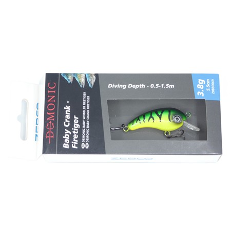 Leurre Flottant Zebco Demonic Baby Crank - 5.5Cm - Firetiger