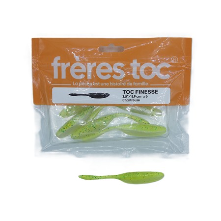 Leurre Frere Toc Toc Finesse - Chartreuse - Par 6