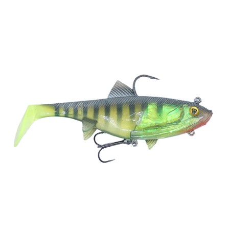 Leurre Souple Arme Fox Rage Replicant Wobble - 14Cm - Uv Bright Perch