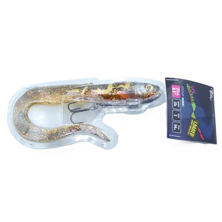 Leurre Souple Armé Fox Rage Slick Eel Loaded - 21Cm - Uv Hot Olive