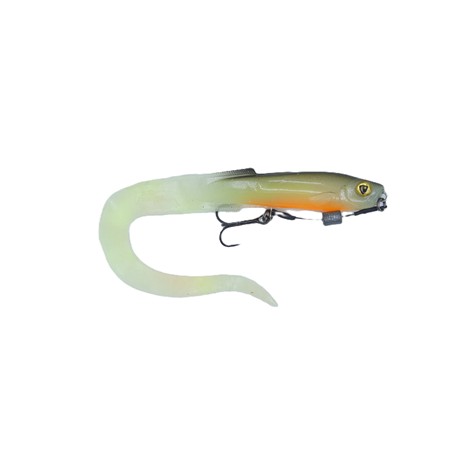 Leurre Souple Armé Fox Rage Slick Eel Loaded - 21Cm - Uv Hot Olive