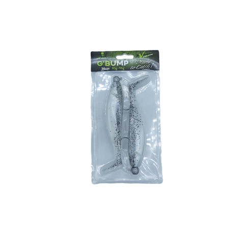 Leurre Souple Armé Gunki G’Bump 140 Ready To Catch - 14Cm - Salt & Pepper - Par 2