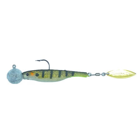 Leurre Souple Armé Hyperlastics Dartspin 3.5' Round Jighead - 9Cm - 10G - Galaxy Gill Gold