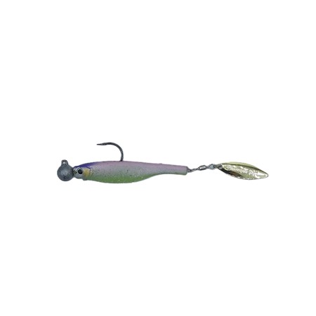 Leurre Souple Armé Hyperlastics Dartspin 3.5' Round Jighead - 9Cm - 7G - Ayu Silver