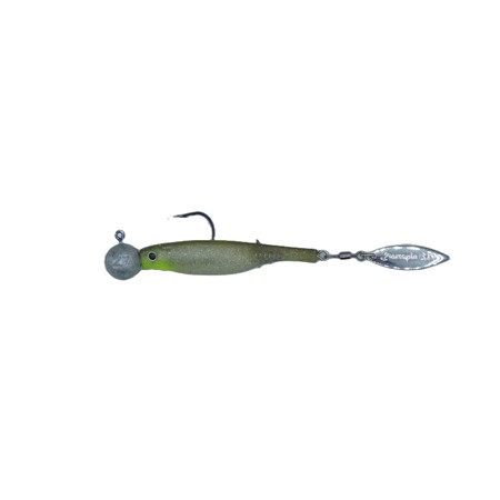 Leurre Souple Armé Hyperlastics Dartspin 3.5' Round Jighead - 9Cm - 7G - Ayu Silver