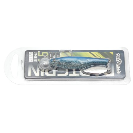 Leurre Souple Armé Hyperlastics Dartspin 4.5' Round Jighead - 12Cm - 12G - Dorado Herring Silver