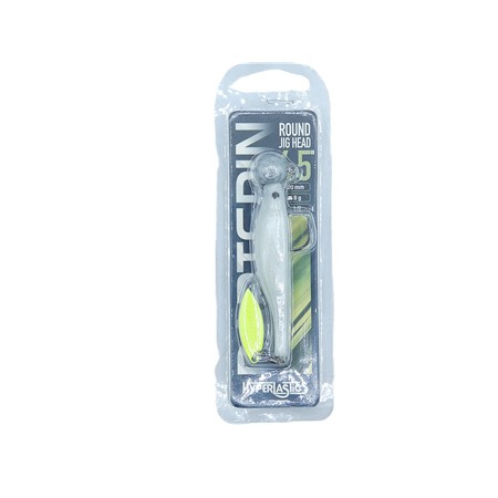 Leurre Souple Armé Hyperlastics Dartspin 4.5' Round Jighead - 12Cm - 8G - White Chartreuse