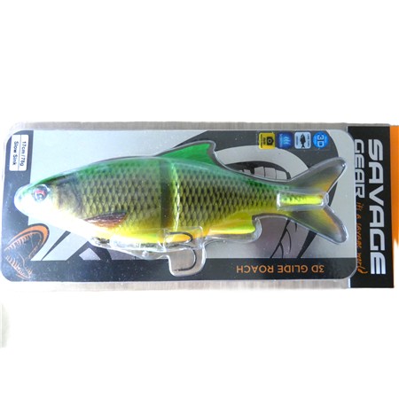 Leurre Souple Armé Savage Gear 3D Line Thru Glide Roach - 17Cm - Fire Roach