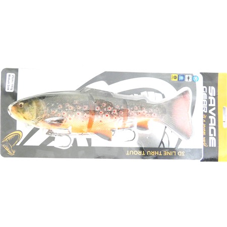 Leurre Souple Armé Savage Gear 3D Lt Trout S - 25Cm - Artic Char
