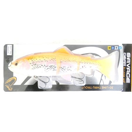 Leurre Souple Armé Savage Gear 3D Lt Trout Ss - 30Cm - Golden Albino