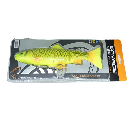 Leurre Souple Arme Savage Gear 4D Line Thru Trout - 25Cm - Golden Albino - Ss